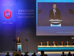 Erdoğan, UEFA Kongresi'nde konuştu